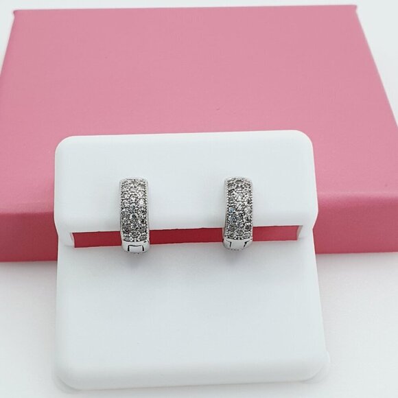 925 Sterling Silver Cubic Zirconia Earrings, U19254644 - Picture 5 of 8